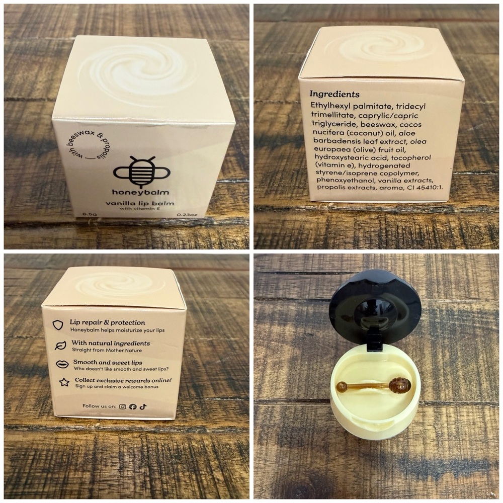 Set of 5 Honeybalms, Coconut, Menthol, Pineapple, Vanilla & Watermelon. - Picture 6 of 7